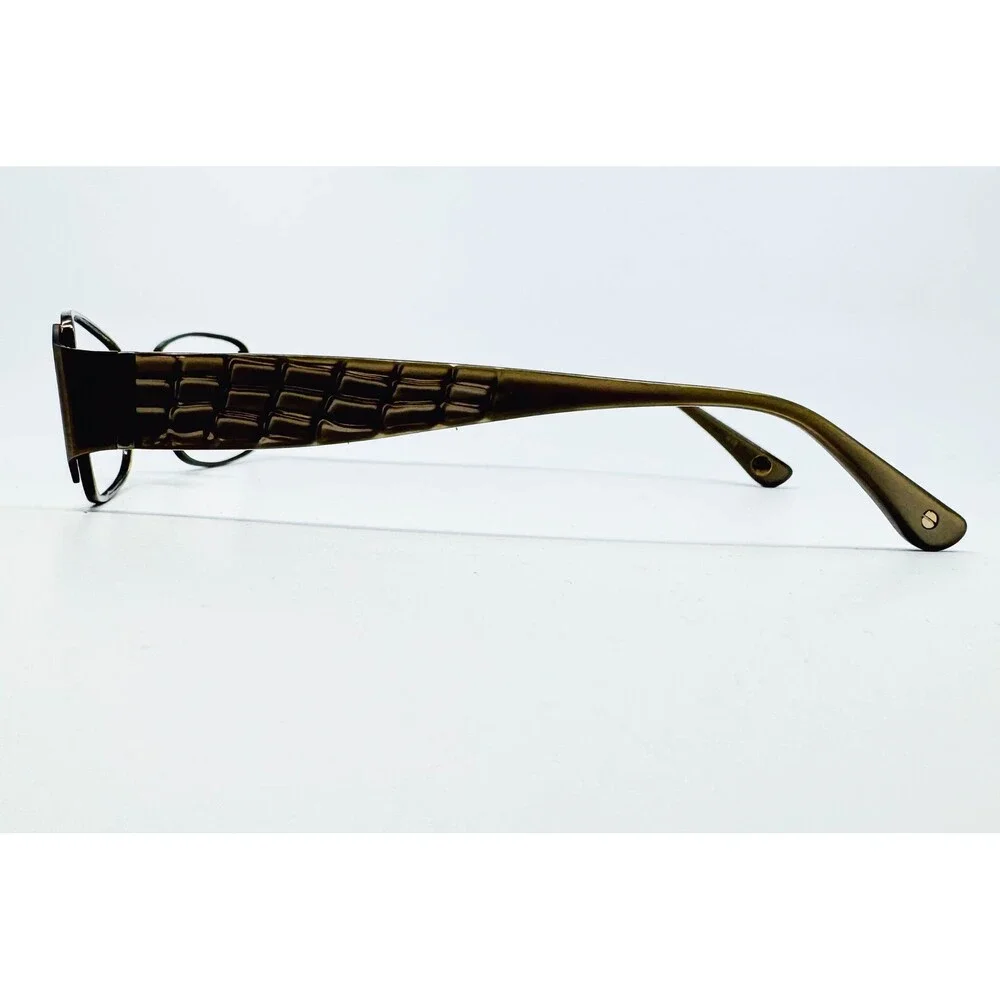 Michael Kors Eyeglasses Women Brown MK477 239 Croc Pattern Temple 52-15-135